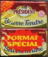 Mängden socker i Beurre tendre (lot de 2)