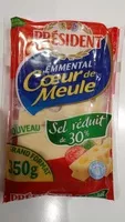 Mängden socker i President emmental cœur de meule sel reduit 30% 350g