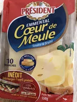 Mängden socker i President emmental coeur de meule 10 tranches 150g