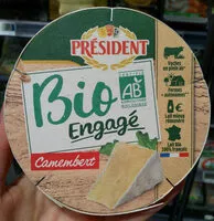Mängden socker i Camembert Bio engagé