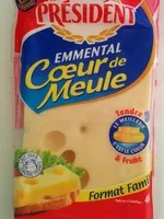 Mängden socker i President emmental coeur de meule 400g