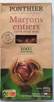Mängden socker i Marrons entiers cuits sous vide