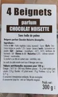 Mängden socker i 4 Beignets Parfum Chocolat Noisette
