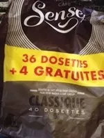 Mängden socker i Café Classique (36+4 dosettes)