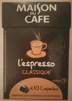 Mängden socker i L'Espresso Classique (force 7)