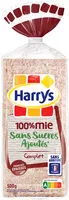 Mängden socker i Harrys pain de mie 100% mie complet sans croute sans sucres ajoutés