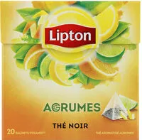 Mängden socker i Lipton Thé Noir Agrumes 20 Sachets Pyramid®