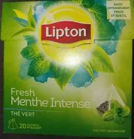 Mängden socker i Lipton Thé Vert Menthe Intense 20 Sachets