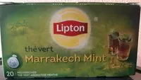 Mängden socker i Lipton Thé Vert Marrakech Mint 20 Sachets