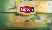 Mängden socker i Lipton Thé Vert Citron 25 Sachets