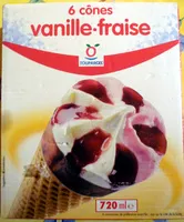 Mängden socker i 6 cônes vanille-fraise