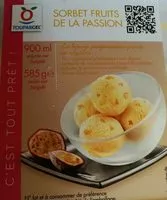 Mängden socker i Sorbet fruits de la passion