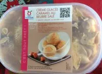 Mängden socker i Creme glacee caramal au beurre salé