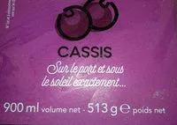 Mängden socker i Sorbet cassis