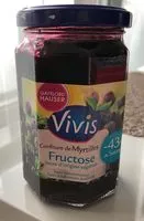 Mängden socker i Confiture de Myrtilles