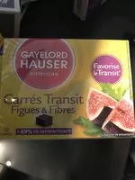 Mängden socker i Carrés transit figues et fibres