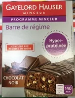 Mängden socker i Barre de régime hyper-protéinée Chocolat Noir