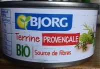 Mängden socker i Terrine provençale bio