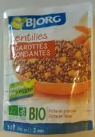 Mängden socker i Lentilles Carottes