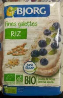 Mängden socker i Fines galettes de riz bio