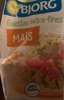Mängden socker i Galettes extra-fines de maïs