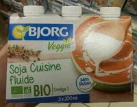 Mängden socker i Soja cuisine fluide
