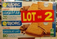 Mängden socker i Biscuit Bio Bjorg Fourre Choco x2