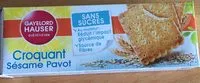 Mängden socker i croquant sesame pavot