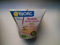 Mängden socker i Raviolis Ricotta Épinards Bio