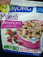Mängden socker i Muesli Superfruits