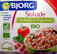Mängden socker i Salade Quinoa et légumes Bio Bjorg