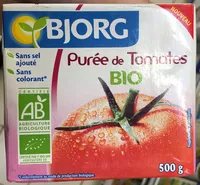 Mängden socker i Purée de tomates bio