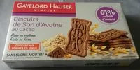 Mängden socker i Biscuits de Son d'Avoine au Cacao