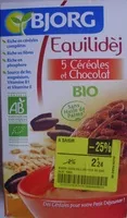 Mängden socker i Equilidèj 5 Céréales et Chocolat Bio - 195 g - Bjorg