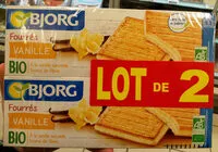 Mängden socker i Goûters fourrés à la vanille bio