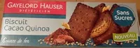 Mängden socker i Biscuit Cacao Quinoa Sans Sucre