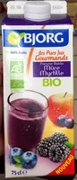 Mängden socker i Les Purs Jus Gourmands Pomme Raisin Mure Myrtille bio