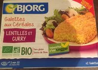 Mängden socker i Galettes céréales Lentilles et curry