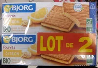 Mängden socker i Biscuits Fourrés au Citron bio