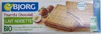 Mängden socker i Fourrés Chocolat Lait Noisette Bio