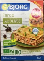 Mängden socker i Farce aux olives