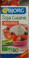 Mängden socker i Soja cuisine semi-épais bio