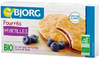 Mängden socker i Biscuits fourrés myrtilles