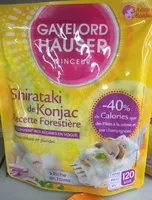 Mängden socker i Shirataki de Konjac recette forestière