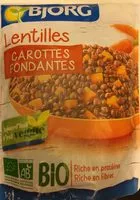Mängden socker i Lentilles carottes fondantes