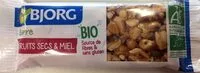 Mängden socker i Barre fruits secs & miel