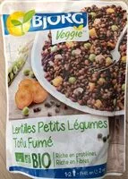 Mängden socker i Lentilles Petits Légumes Tofu Fumé