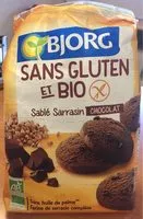 Mängden socker i Sablé sarrasin chocolat sans gluten et bio