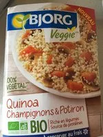 Mängden socker i Quinoa champignons potiron