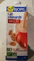 Mängden socker i Lait d'amandes grillée